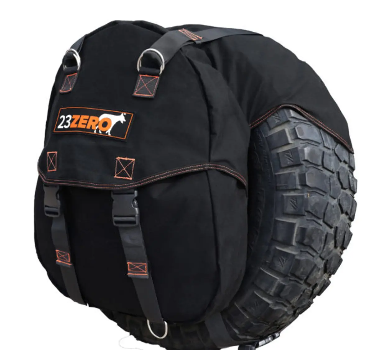 23Zero Dirty Gear Bag For Suvs, Trucks & 4X4s - Tire-Mounted Storage For Tools, Trash, Or Recovery Gear (Fits Up To 35-Inch Tires) 1