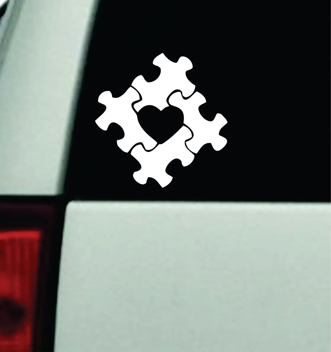 Puzzle Pieces Heart Car Decal Truck Mirror Window Windshield Bumper Sticker Men Girls Autistic Autism 1