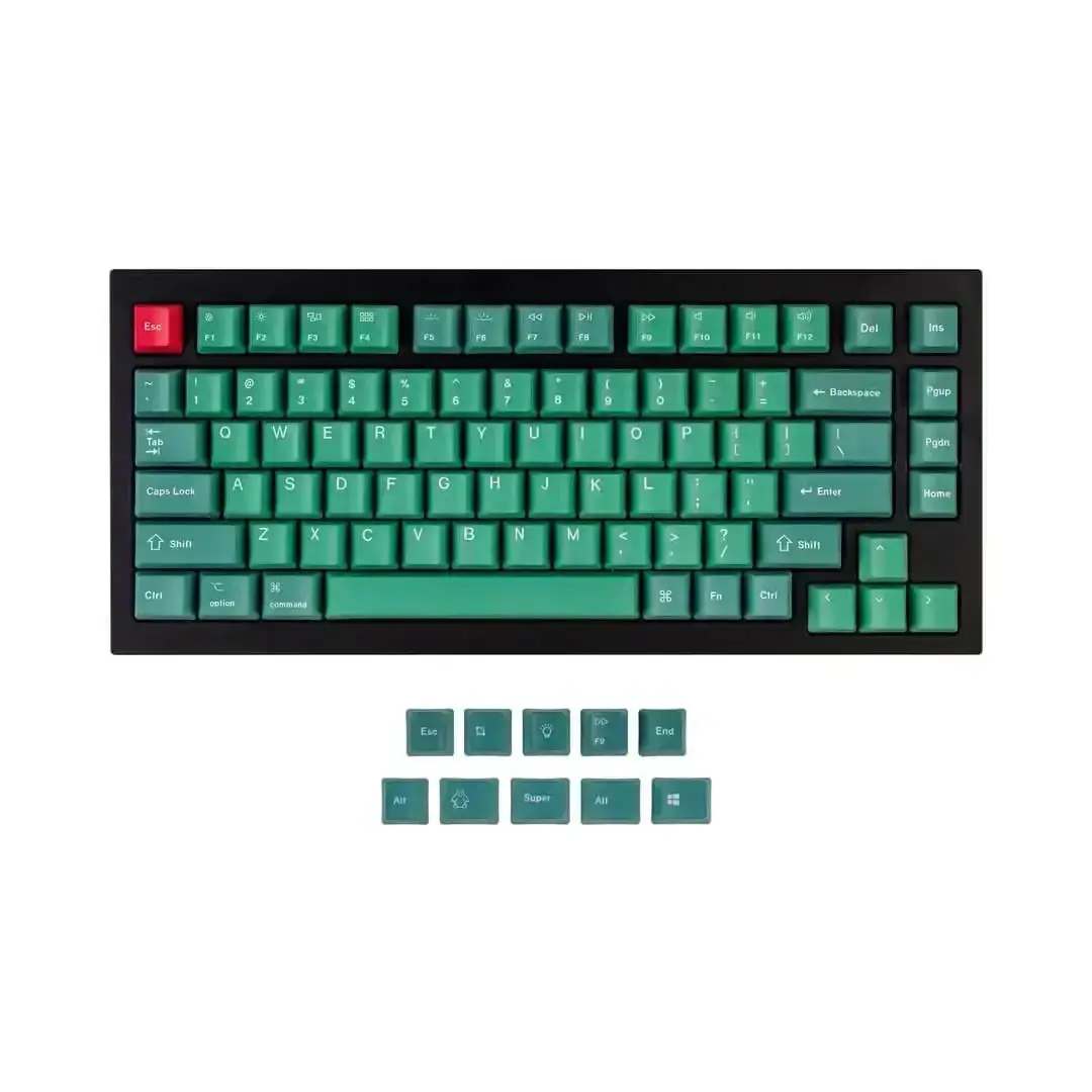 Keychron Keycaps - Q1 & K2 Oem Dye-Sub Pbt Keycap Set - Forest 1