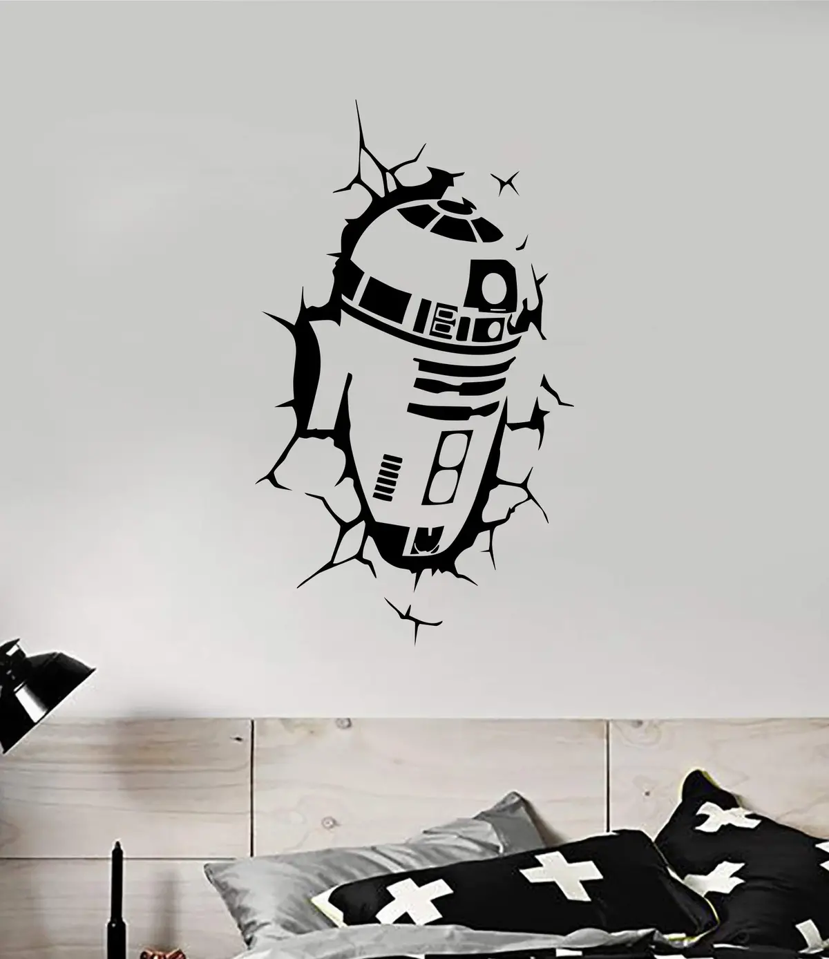 R2d2 Star Wars Decal Sticker Wall Vinyl Decor Art Room Teen Kids Movies Darth Vader Yoda Skywalker C3p0 Jedi Dark Side 1