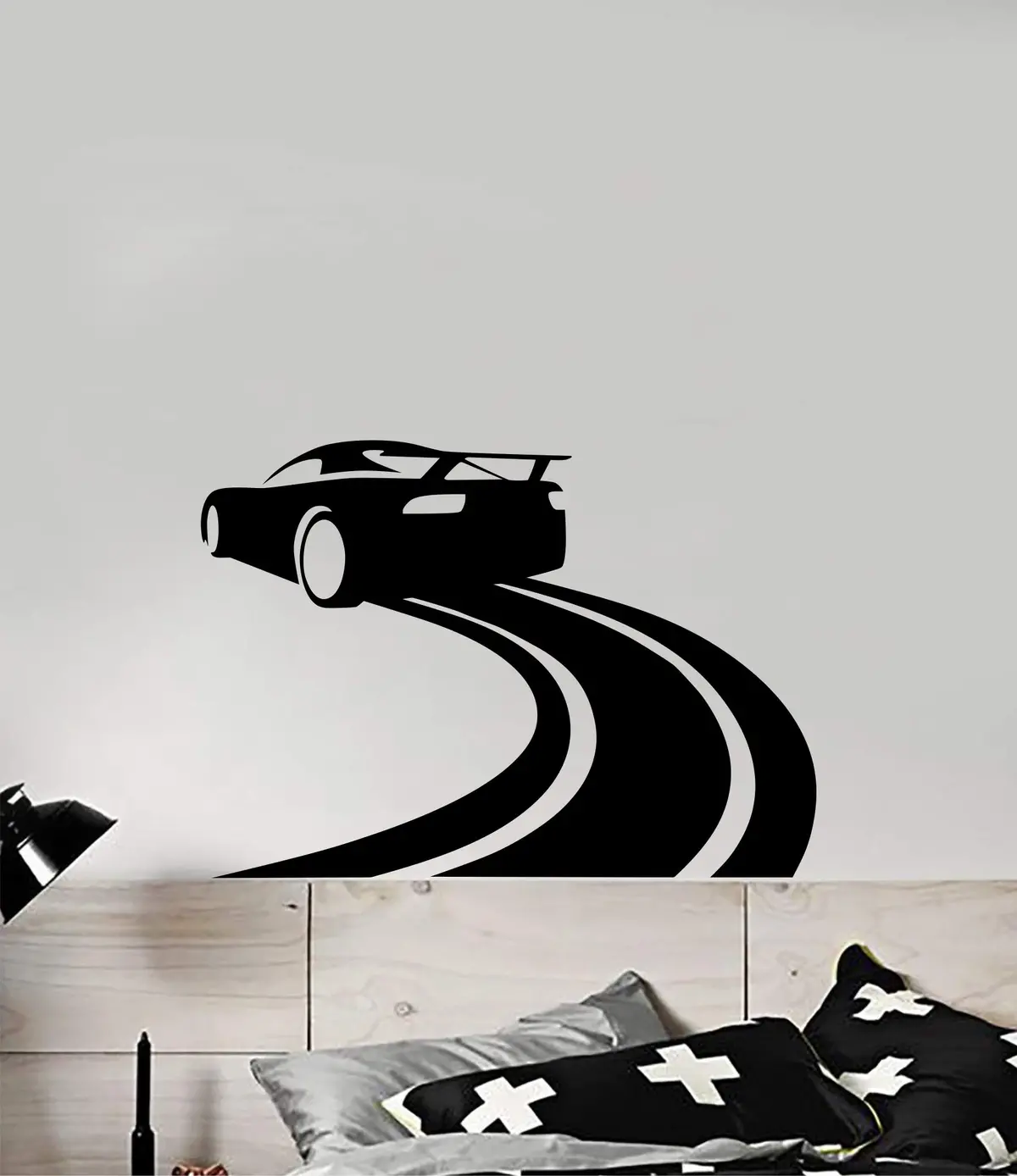 Race Car Wall Decal Home Decor Art Sticker Vinyl Bedroom Boy Girl Teen Baby Kids Nursery Men Racing Auto 1