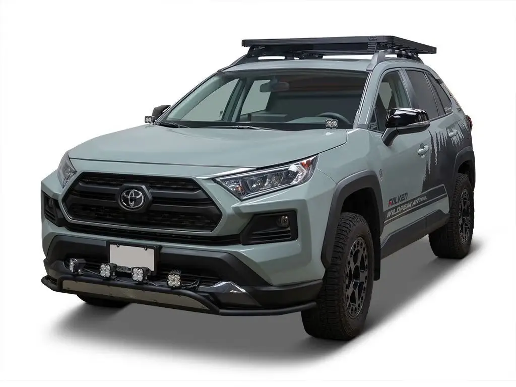 Front Runner Slimline Ii Roof Rack Kit For Suv – Fits 2019-Current Toyota Rav4 Adventure / Trd Off-Road – Black Aluminum Full-Size Rack (1Pc) 1