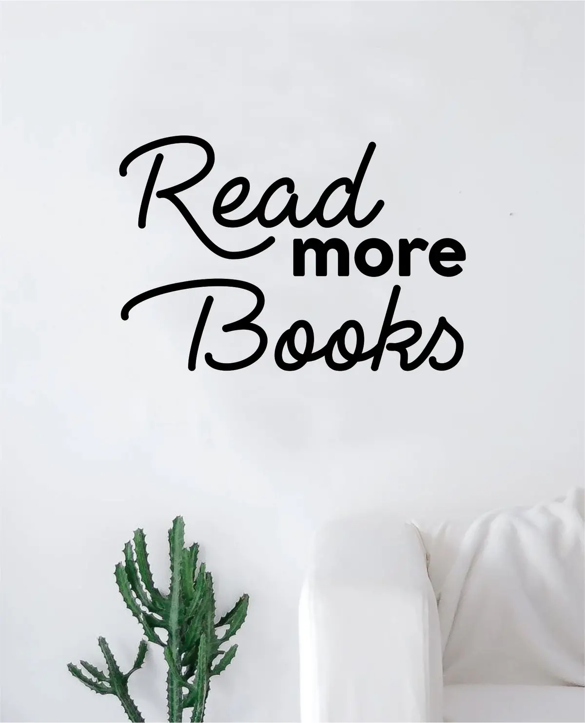 Read More Books Wall Decal Decor Art Sticker Vinyl Room Bedroom Home Teen Inspirational Teen Kids School Smart Library Class Nursery 1
