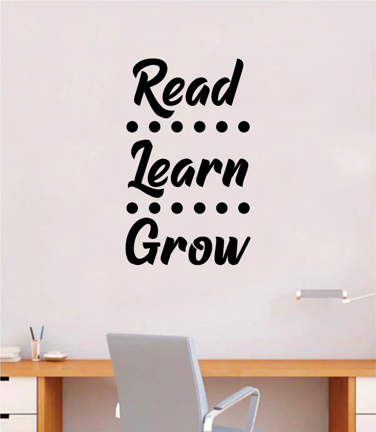 Read Learn Grow V2 Decal Sticker Wall Vinyl Art Wall Bedroom Room Home Decor Inspirational Teen Baby Nursery Playroom School Teacher Classroom Kids 1
