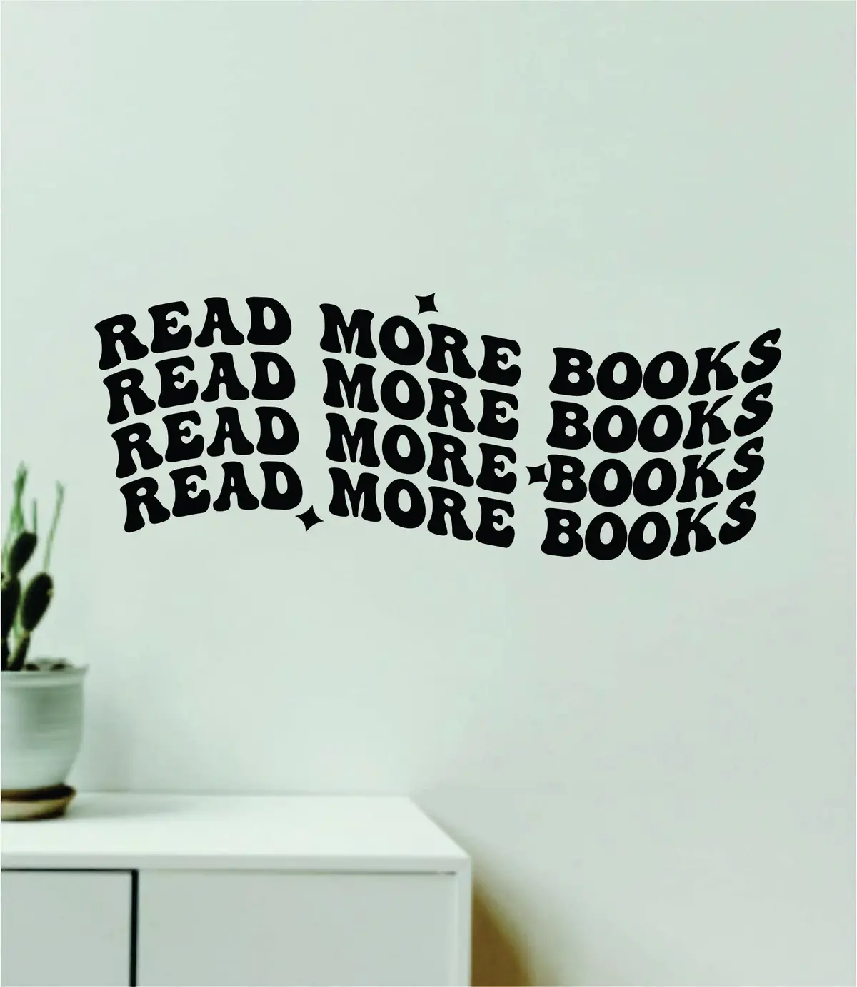 Read More Books V3 Wall Decal Sticker Quote Wall Vinyl Art Bedroom Home Decor Inspirational Teen Baby Nursery Playroom School Teacher Classroom Boy Girl Library Learn 1