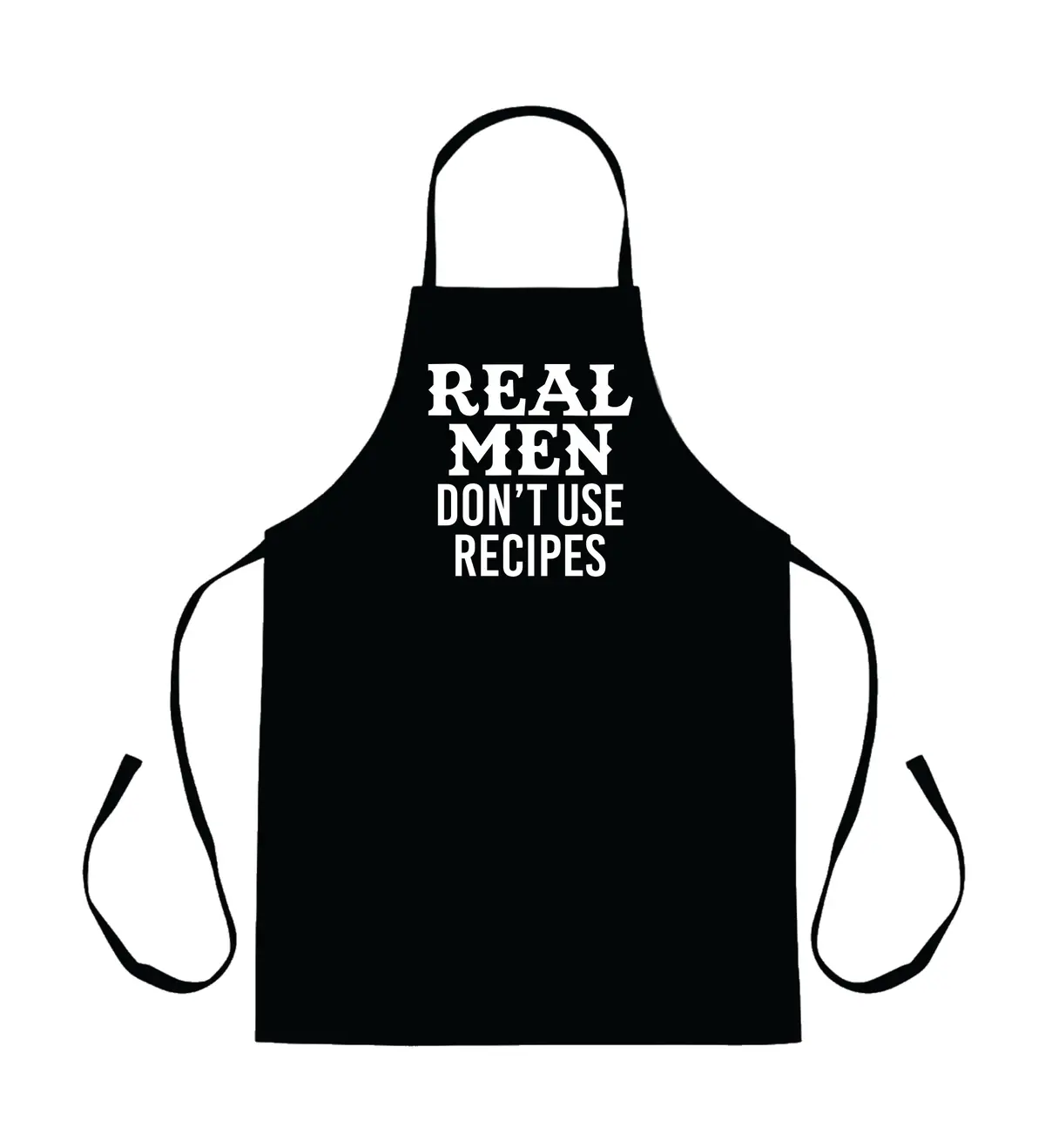 Real Men Don't Use Recipes Apron Kitchen Bbq Barbeque Cook Grill Chef Bake Food Funny Gift Men Girls Mom Dad 1