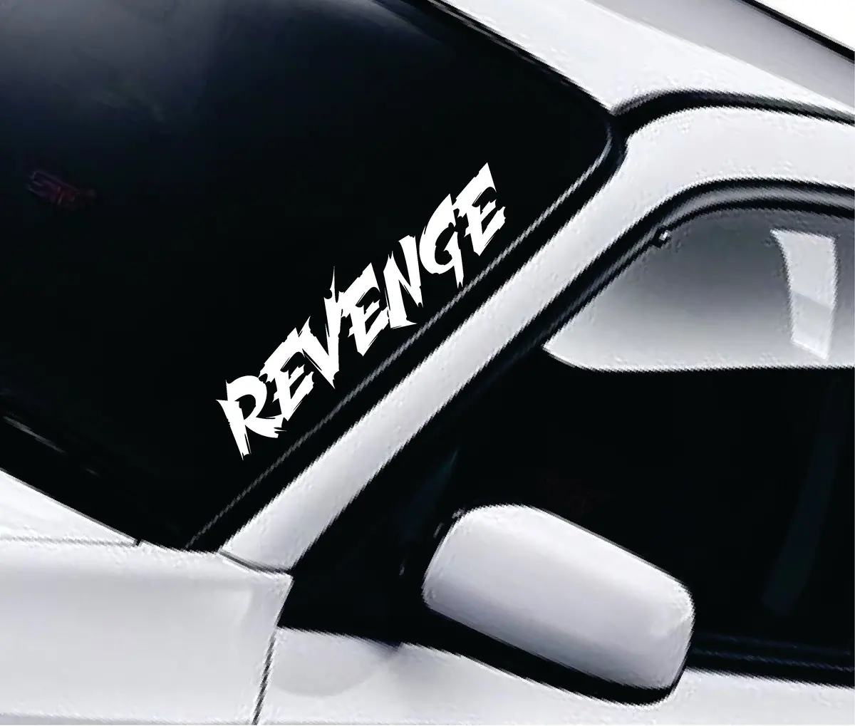 Revenge Wall Decal Car Truck Window Windshield Jdm Sticker Vinyl Lettering Quote Boy Girl Funny Men Racing Sadboyz Sadgirlz Sad Love Broken Heart Club 1
