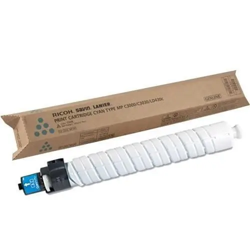 Genuine Ricoh 884965 Original Cyan Toner Cartridge (Mp C2000, Mp C2500, Mp C3000) 1
