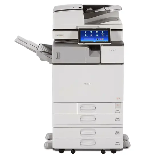 $75.24/Month Ricoh Mp C5504ex Color Laser Multifunction Printer Copier Scanner, 4 Paper Trays For Office Use 1