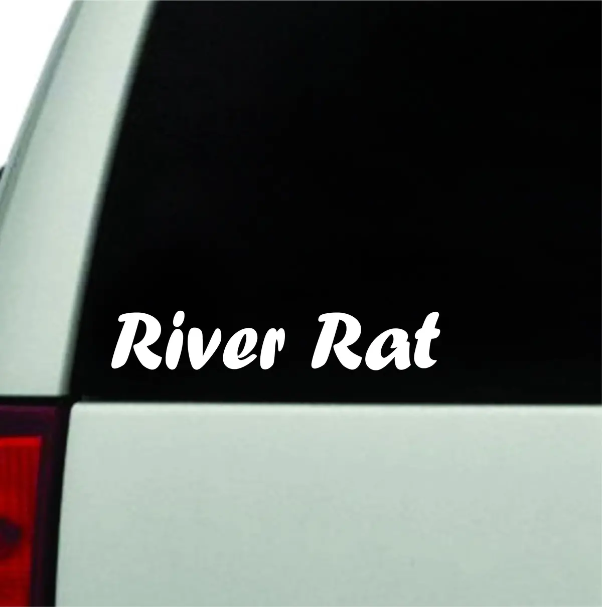 River Rat Wall Decal Car Truck Window Windshield Jdm Sticker Vinyl Lettering Quote Drift Boy Girl Funny Racing Men Family Lake Ocean Beach 1