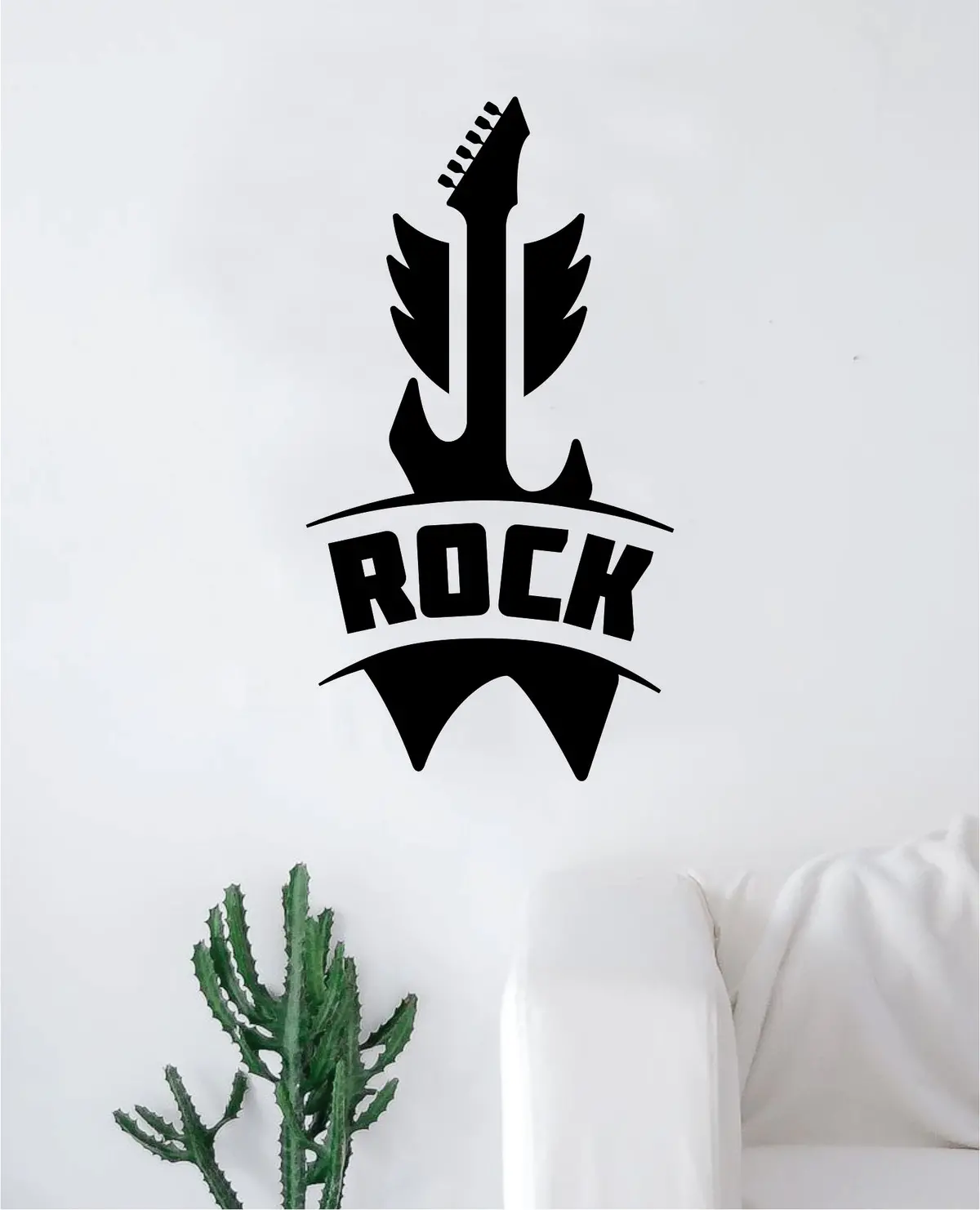 Guitar V2 Wall Decal Sticker Bedroom Room Art Vinyl Home Decor Music Teen Kids Electric Acoustic Rock 1