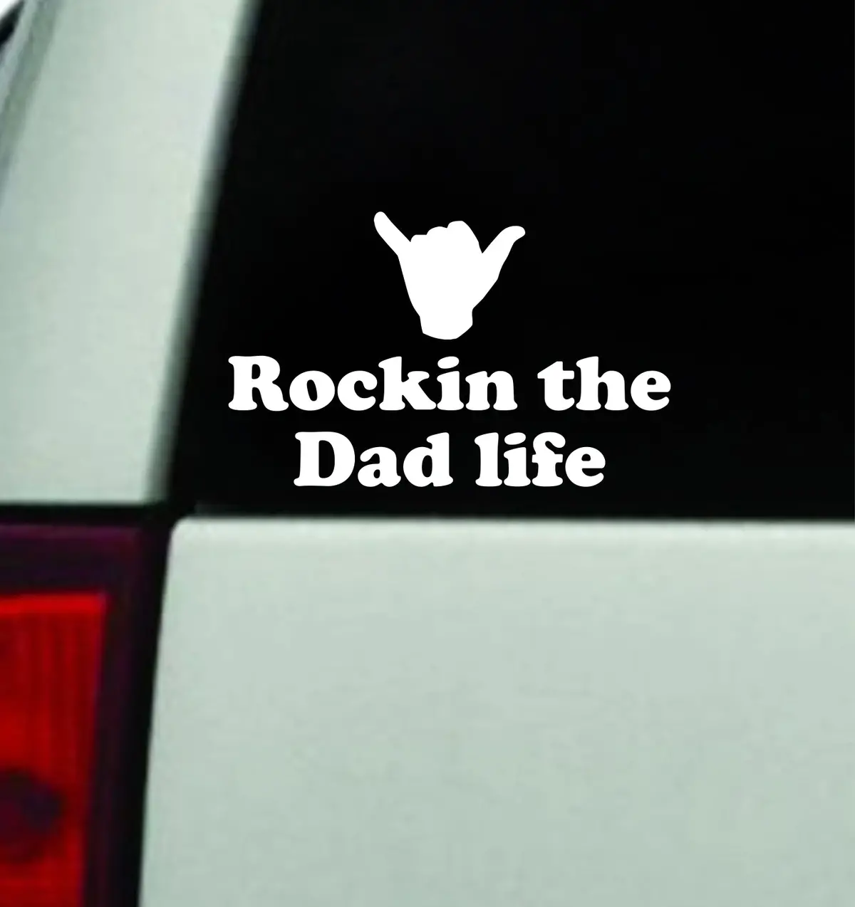 Rockin The Dad Life Car Decal Truck Window Windshield Mirror Jdm Bumper Sticker Vinyl Quote Men Girls Family 1