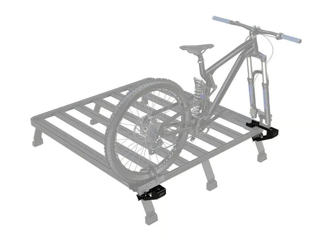 Front Runner Load Bed Rack Side Mount For Bike Carrier – Fits Pro Fork & Pro Thru Axle Carriers – Black Steel, Adjustable Design (1Pc) 1