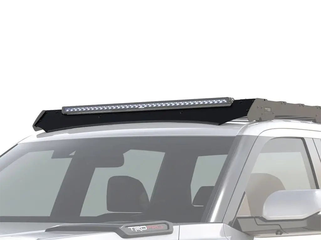 Front Runner Slimsport Rack 40" Light Bar Wind Fairing For Truck – Fits 2022-Current Toyota Tundra Crew Cab – Black Steel, (1Pc) 1