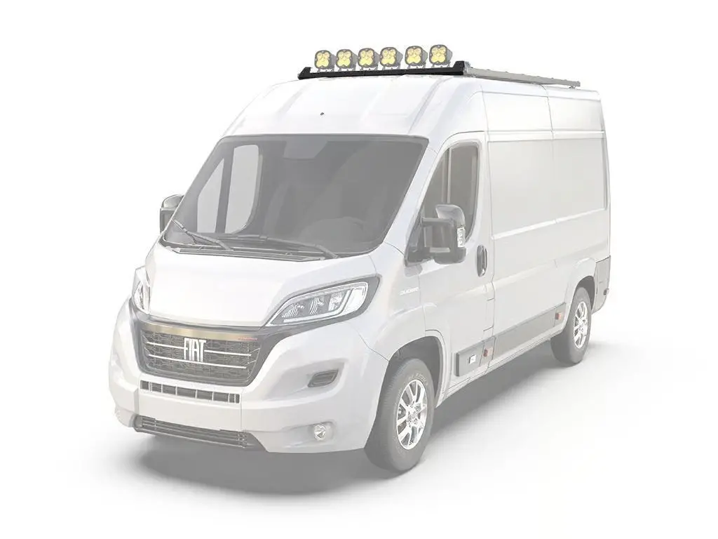 Front Runner Slimpro Van Rack Adjustable Wind Fairing For Van – Fits 40" Led Slim Light Bar – Black Steel, (1Pc) 1