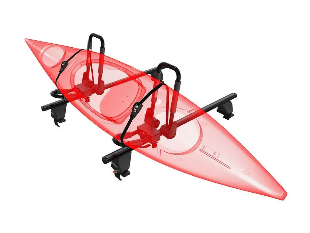 Front Runner Kayak Carrier Cross Bar Kit For Roof Rack – J-Style Foldable Brackets, 45Kg Load Capacity, 795(L) X 426(W), Heavy-Duty Design (1Pc) 1