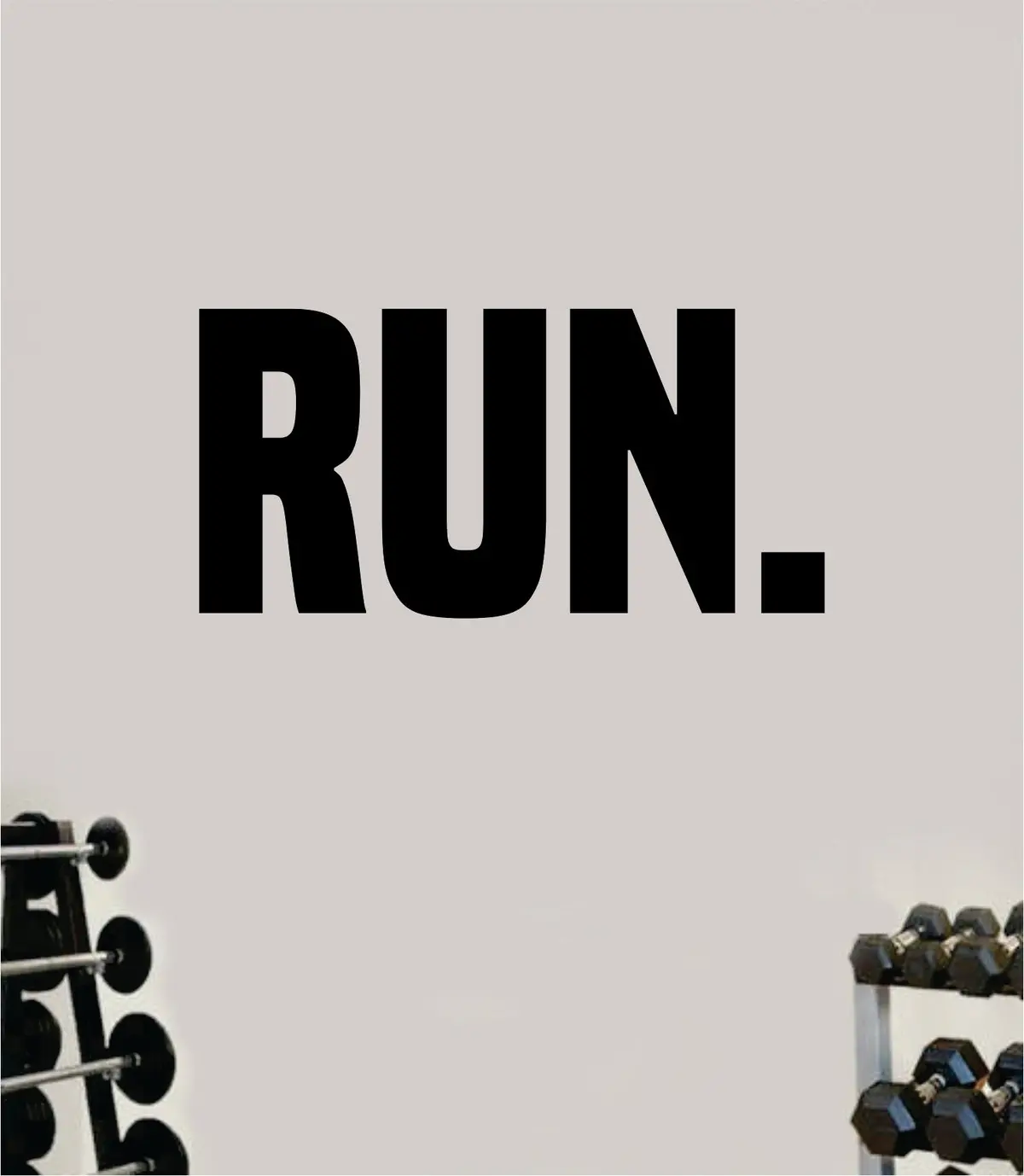 Run Decal Sticker Wall Vinyl Art Wall Bedroom Room Home Decor Inspirational Motivational Teen Sports Gym Fitness 1