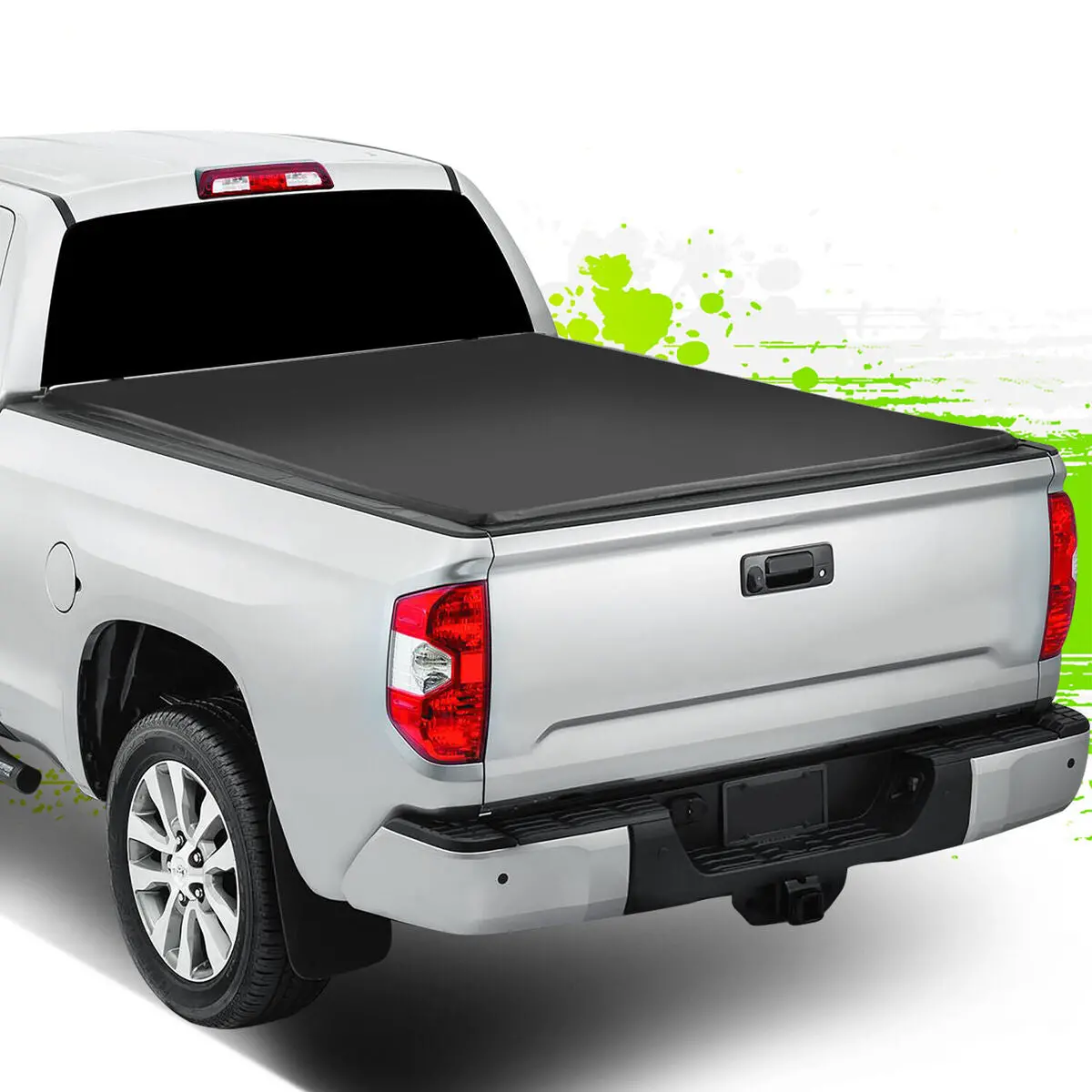 Trailfx Soft Folding Tonneau Cover For Pickup Trucks - Fits 2022-2025 Toyota Tundra 1