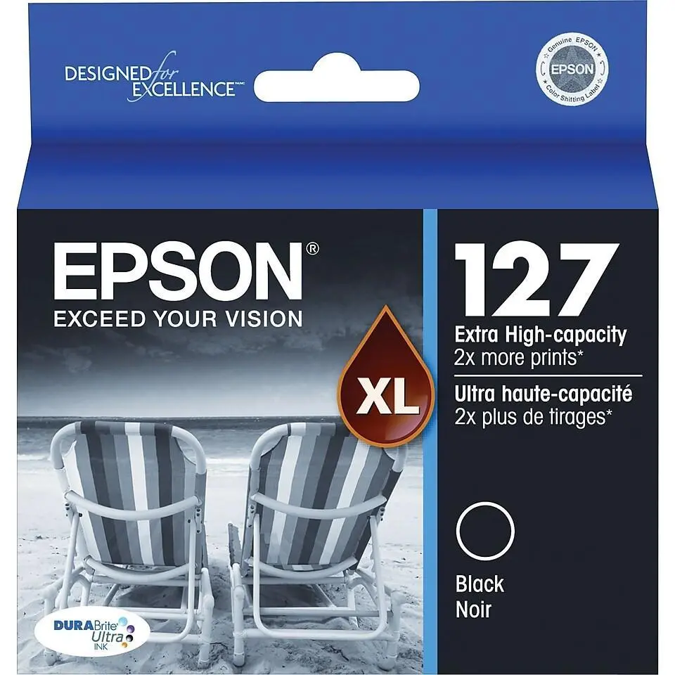 T127120-D2 Epson T127 Ehy Blk Dual Pk 1