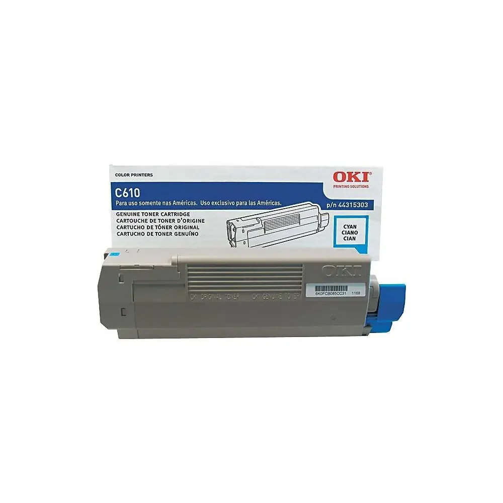 44315303 C610 Series Toner Cartridge Cyan (6K) 1