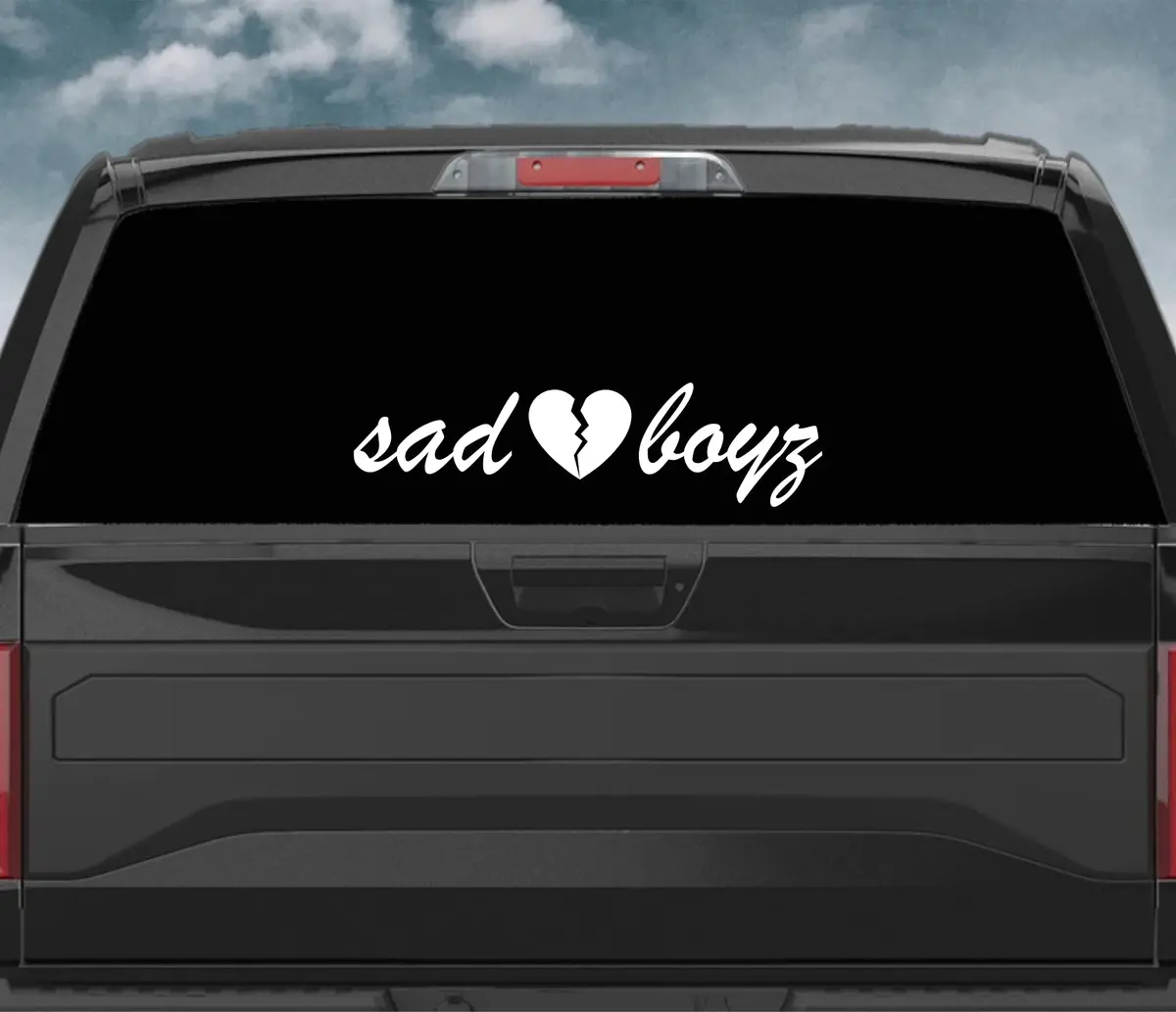 Sad Boyz V2 Wall Decal Car Truck Window Windshield Jdm Sticker Vinyl Lettering Quote Drift Boy Girl Funny Sadboyz Racing Men Broken Heart Club 1