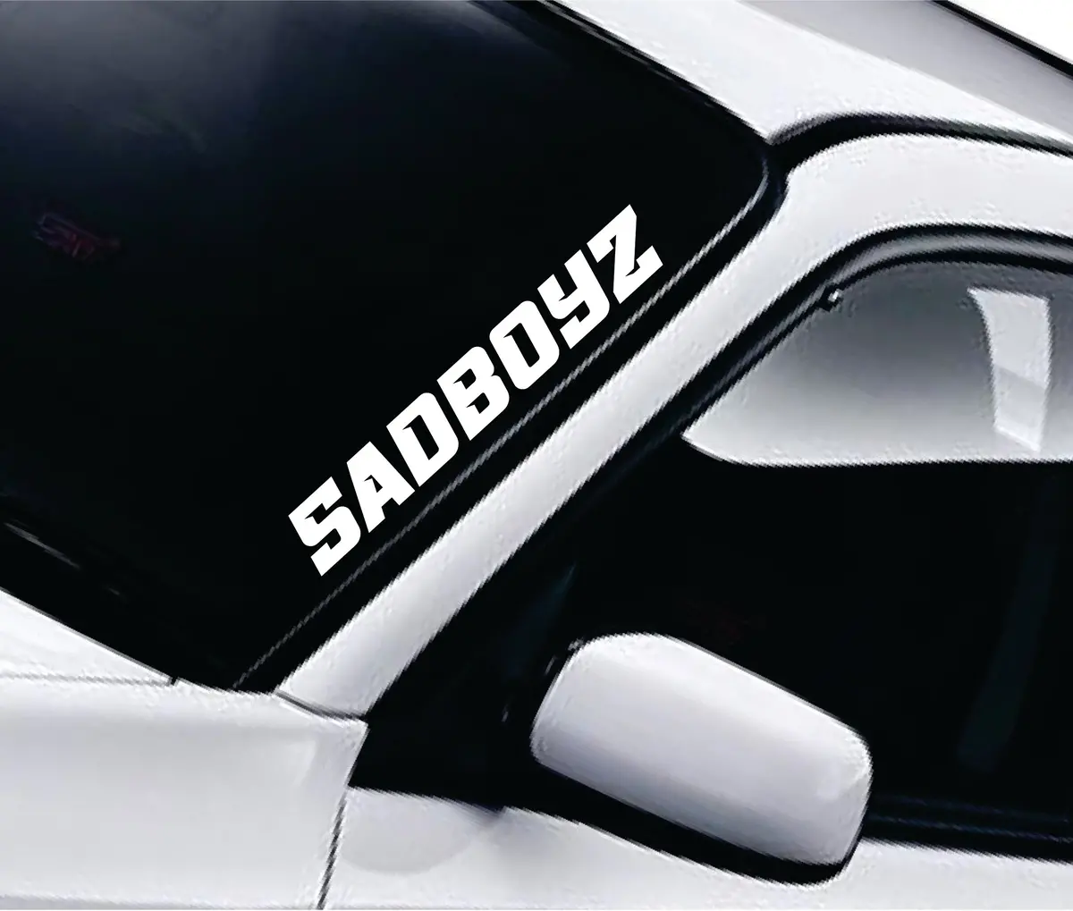 Sad Boyz V14 Car Decal Truck Window Windshield Jdm Sticker Vinyl Quote Drift Men Automobile Street Racing Sadboyz Broken Heart Club Japanese 1