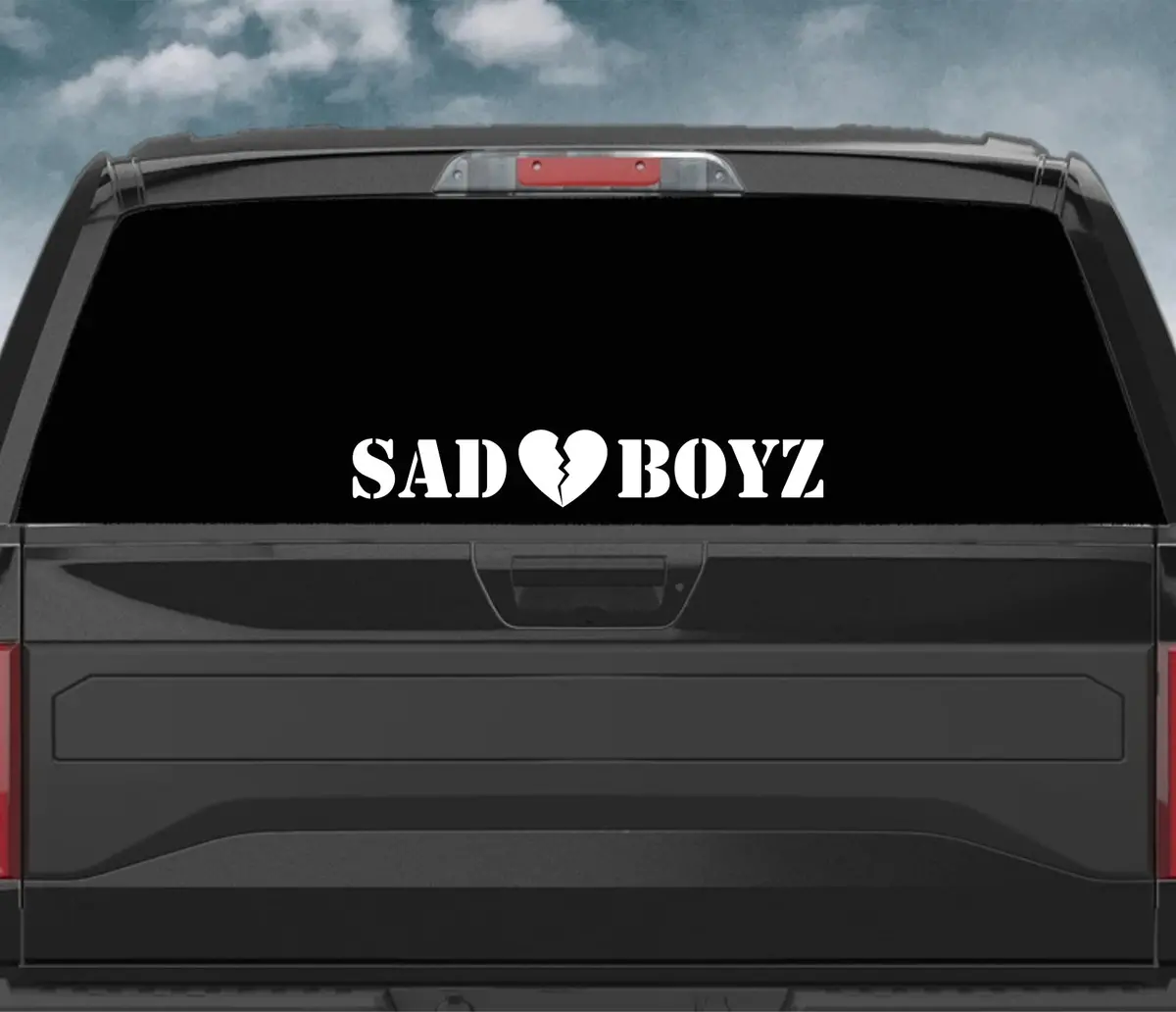 Sad Boyz V3 Wall Decal Car Truck Window Windshield Jdm Sticker Vinyl Lettering Quote Drift Boy Girl Funny Sadboyz Racing Men Broken Heart Club 1