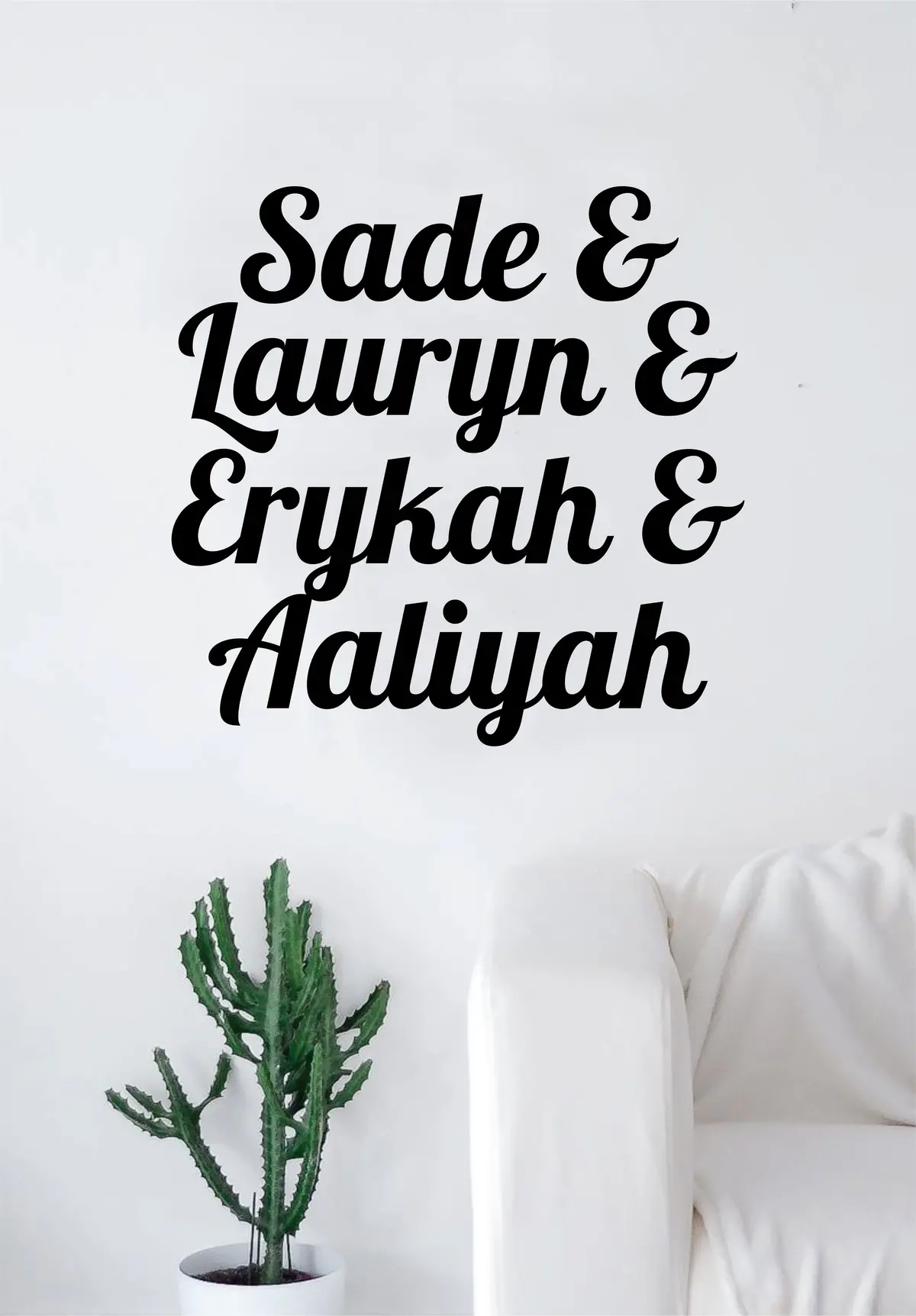Sade Lauryn Erykah Aaliyah Quote Wall Decal Sticker Room Art Vinyl Hill Badu Rap Hip Hop Rnb Music Lyrics Funny Cute Girls Women 1