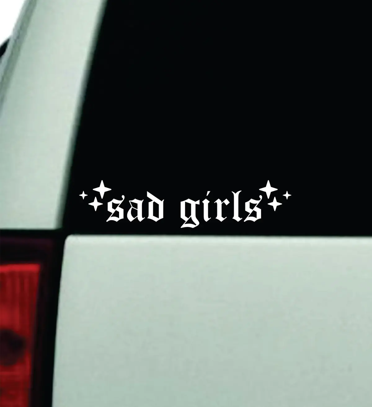 Sad Girls Wall Decal Car Truck Window Windshield Jdm Bumper Sticker Mirror Sticker Vinyl Quote Drift Boy Girl Funny Sadboyz Japanese Racing Men Broken Heart Club 1