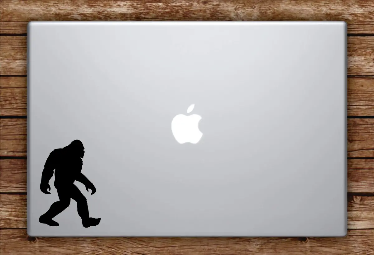 Sasquatch Laptop Apple Macbook Car Quote Wall Decal Sticker Art Vinyl Inspirational Funny Believe Bigfoot 1
