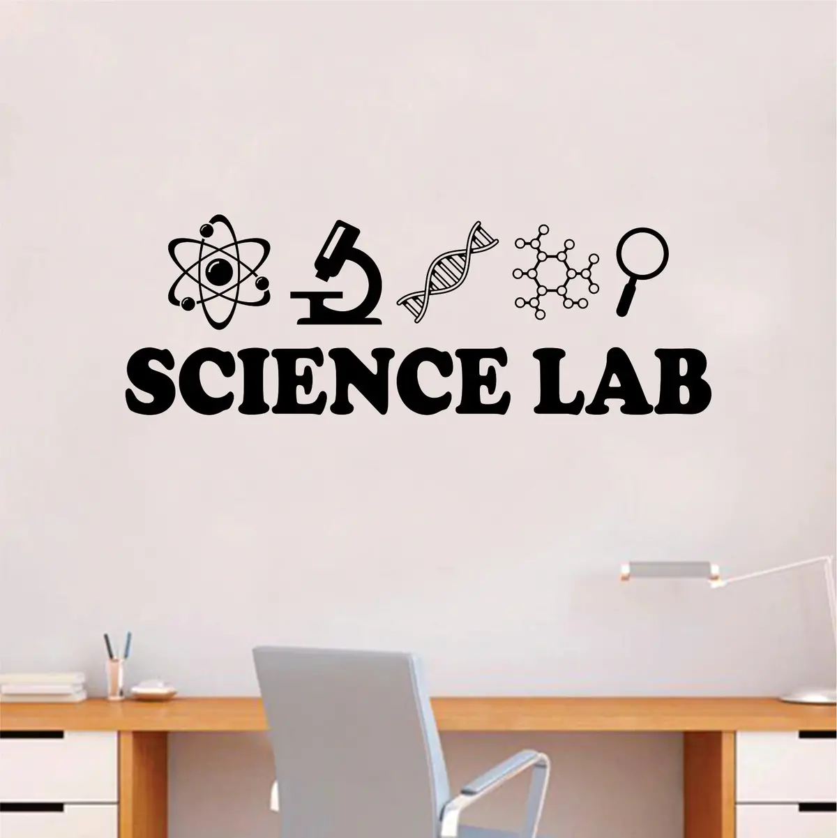 Science Lab V3 Wall Decal Sticker Vinyl Art Home Room Decor Teacher School Scientist Chemistry Classroom Lab Class 1
