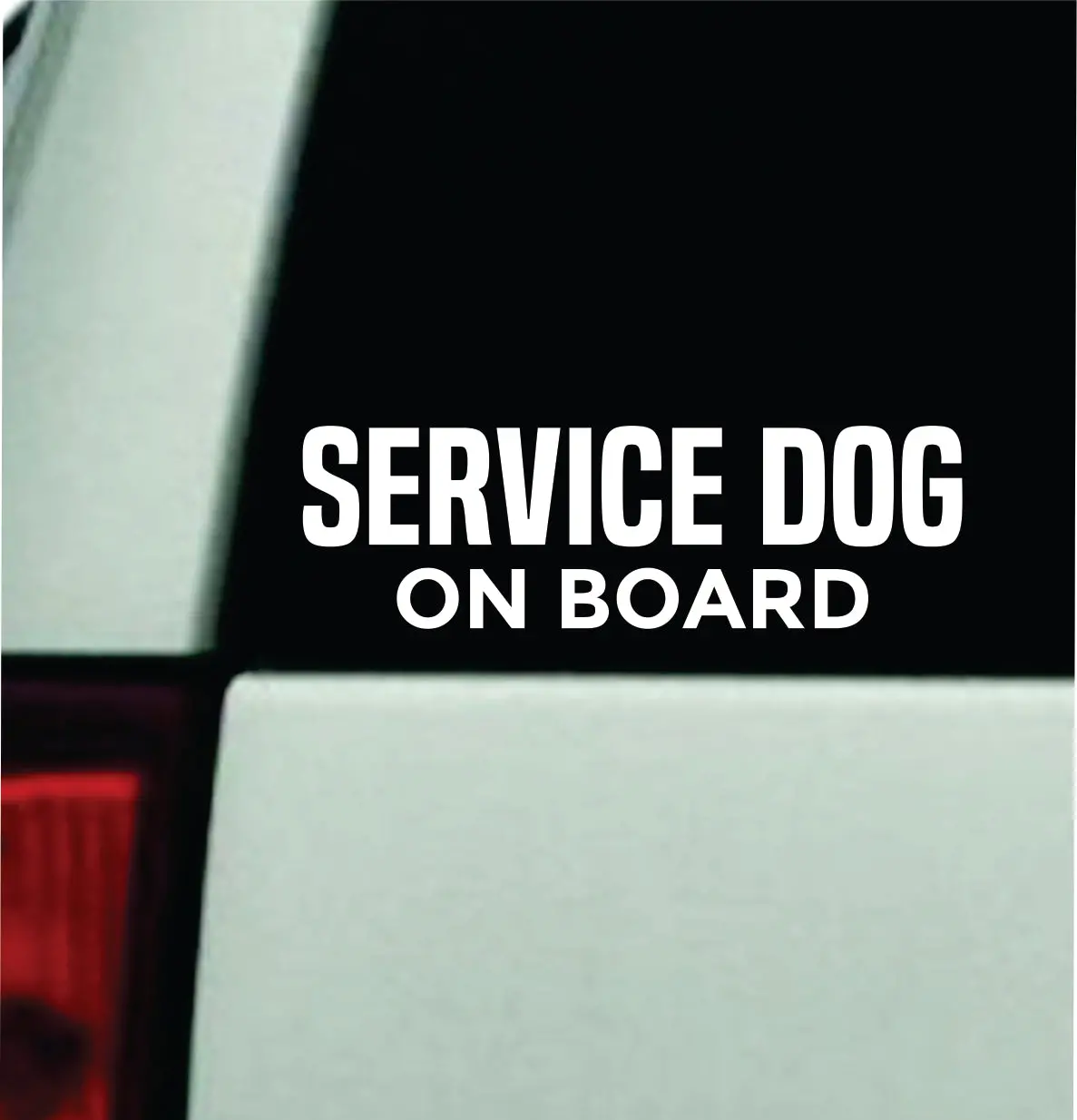 Service Dog On Board V2 Car Decal Bumper Sticker Truck Mirror Window Windshield Girls Men 1