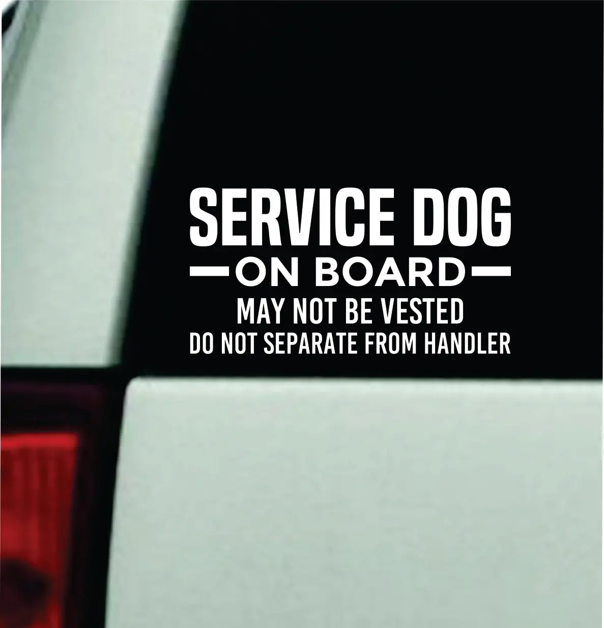 Service Dog On Board V3 Car Decal Bumper Sticker Truck Mirror Window Windshield Girls Men 1