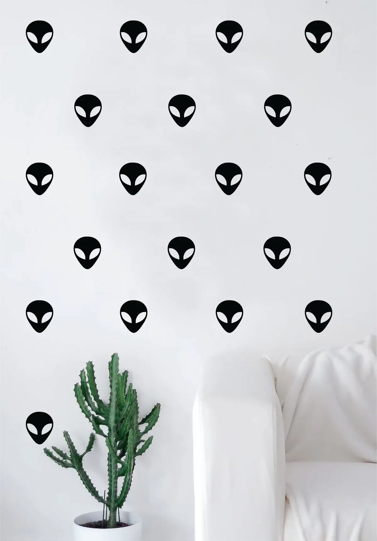 Set Of 30 Aliens Pattern Decal Sticker Wall Vinyl Art Home Decor Cute Ufo Space Galaxy Martian 1