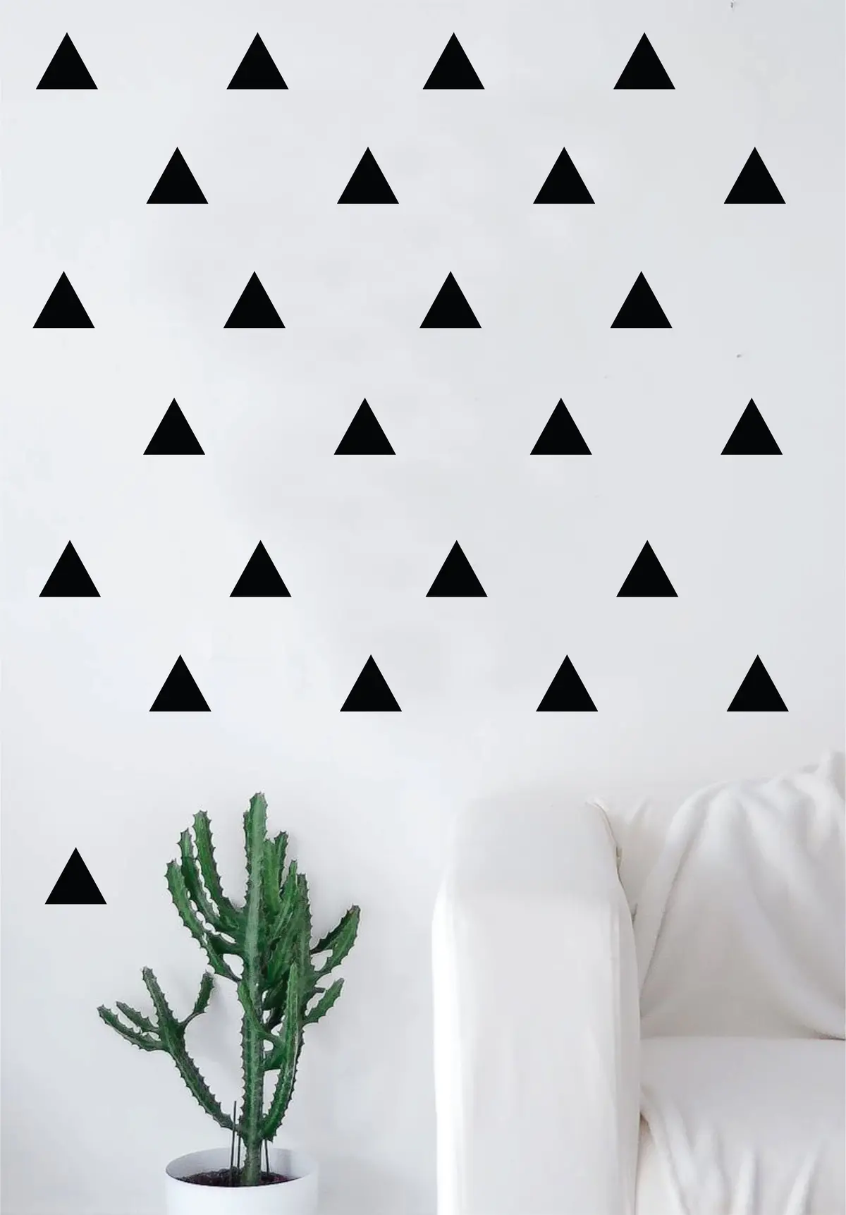 Set Of 36 Triangles Pattern Decal Sticker Wall Vinyl Art Home Decor Cute Nursery Trendy Teen 1