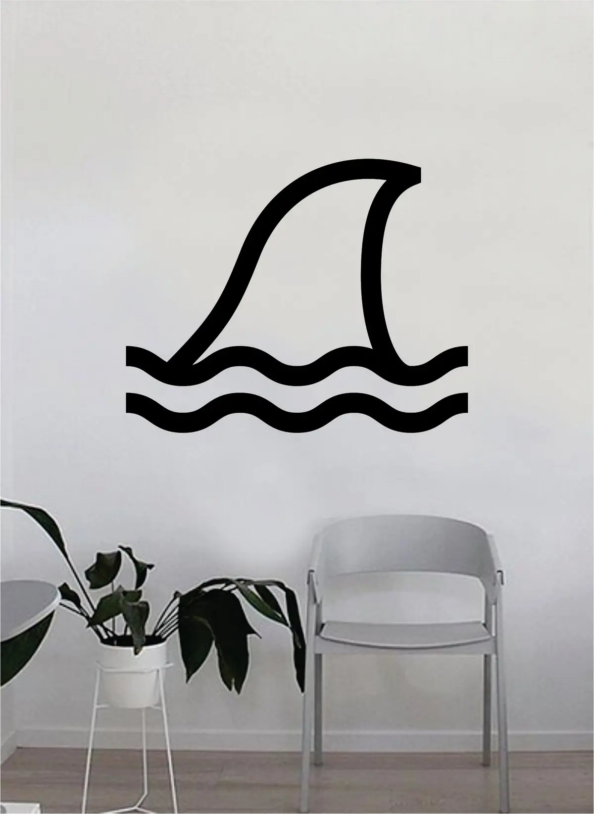 Shark Fin Animal Decal Sticker Wall Vinyl Decor Art Living Room Bedroom Animal Ocean Beach Fish 1
