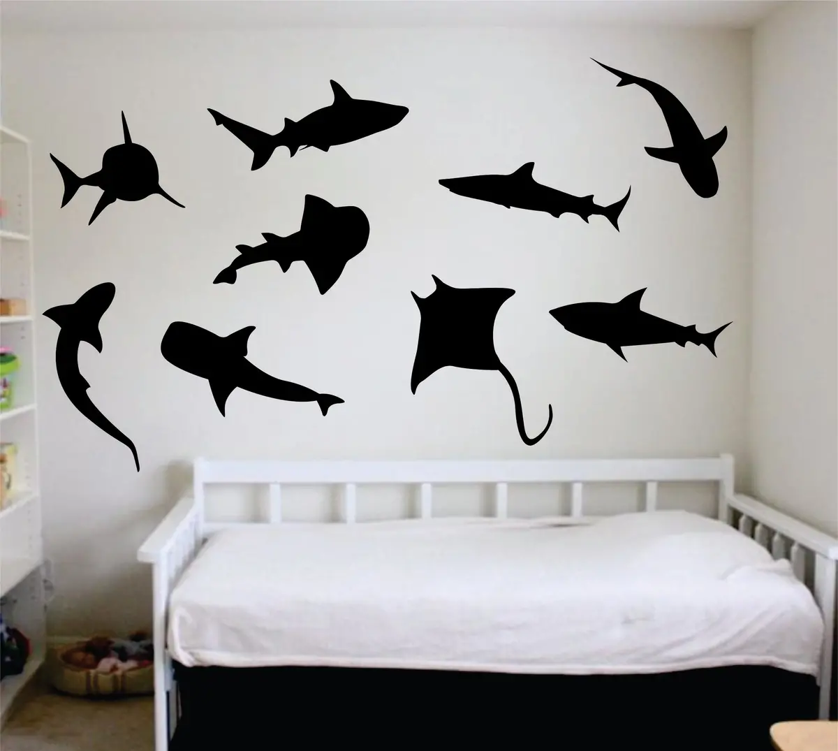 Shark Infested Wall Decal Sticker Vinyl Art Bedroom Living Room Nursery Quote Decor Ocean Beach Nautical 1