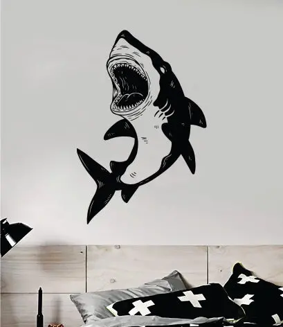 Shark V14 Wall Decal Home Decor Art Vinyl Sticker Bedroom Baby Boy Girl Teen School Animal Ocean Beach Fish 1