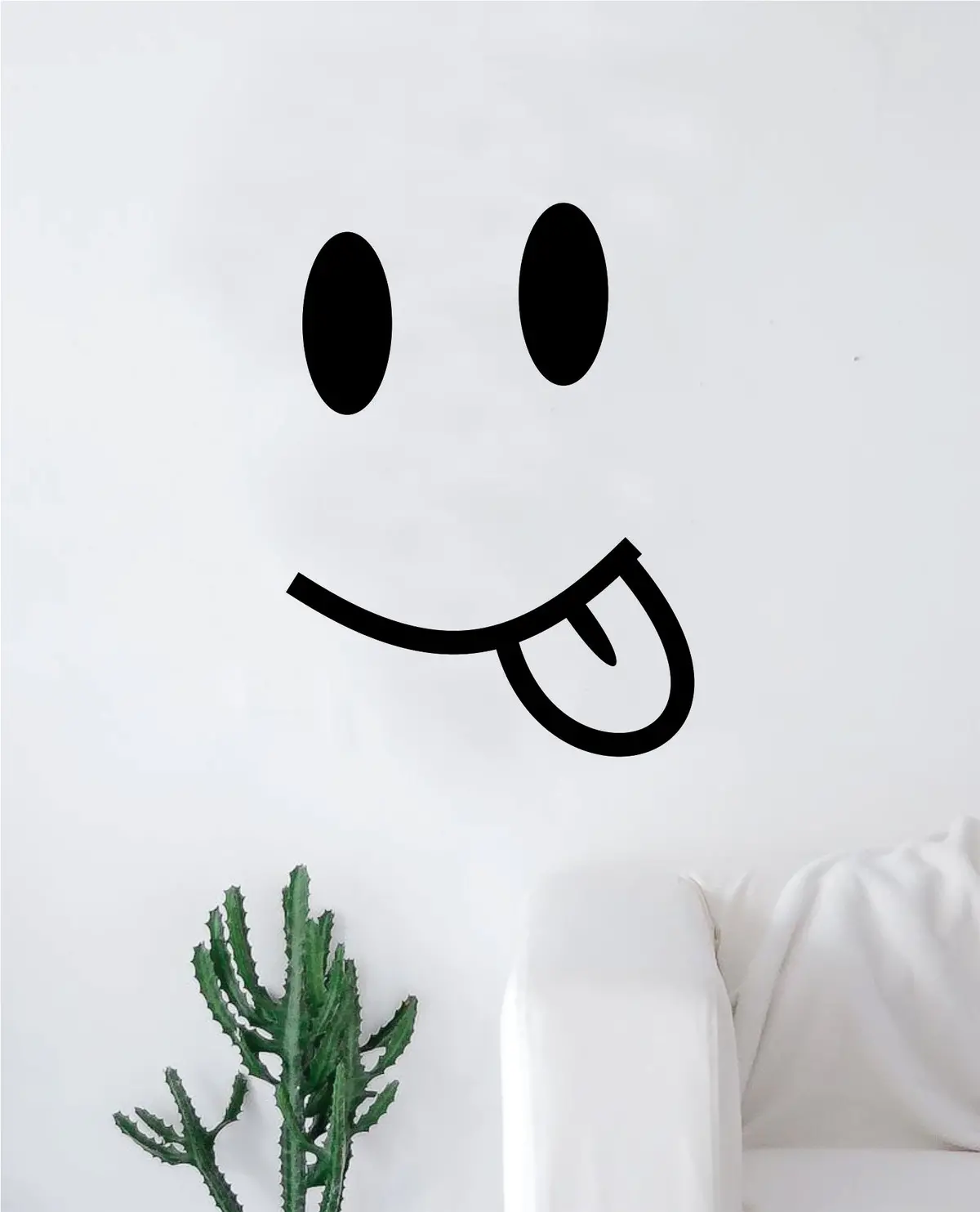 Silly Face Wall Decal Sticker Bedroom Room Art Vinyl Home Decor Inspirational Funny Cute Happy Kids Baby Nursery 1