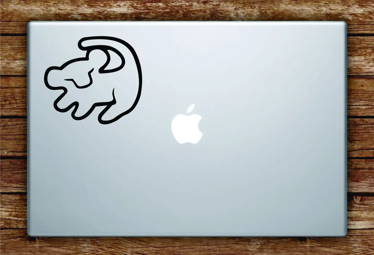 Simba Lion King Laptop Decal Sticker Vinyl Art Quote Macbook Apple Decor Movies Disney Rafiki Cute 1