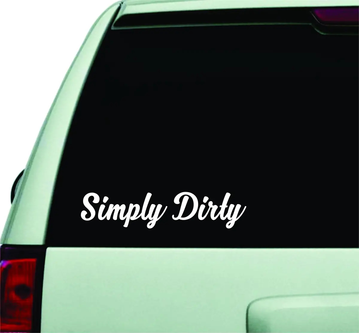 Simply Dirty Small Quote Design Sticker Vinyl Art Words Decor Car Truck Jdm Windshield Race Drift Window 1
