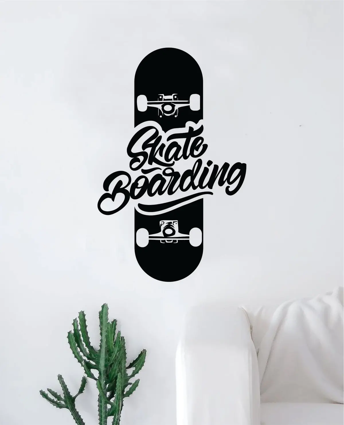 Skateboarding Design Wall Decal Decor Sticker Vinyl Art Bedroom Room Teen Quote Sports Skating Skater Skate Board Nursery Baby 1