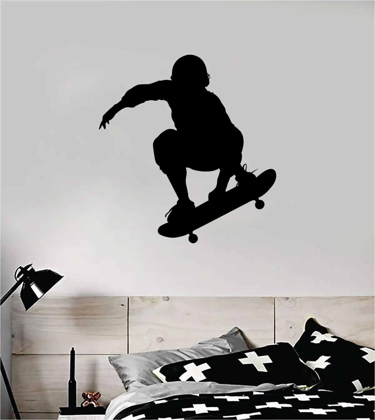 Skater V2 Wall Decal Decor Sticker Vinyl Art Bedroom Room Teen Sports Skating Skating Skate Skateboard Kids Boys 1