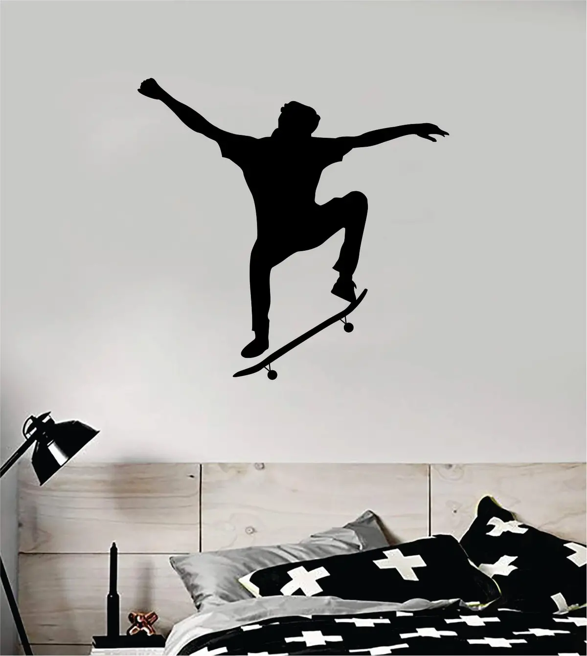 Skater V3 Wall Decal Decor Sticker Vinyl Art Bedroom Room Teen Sports Skating Skating Skate Skateboard Kids Boys 1