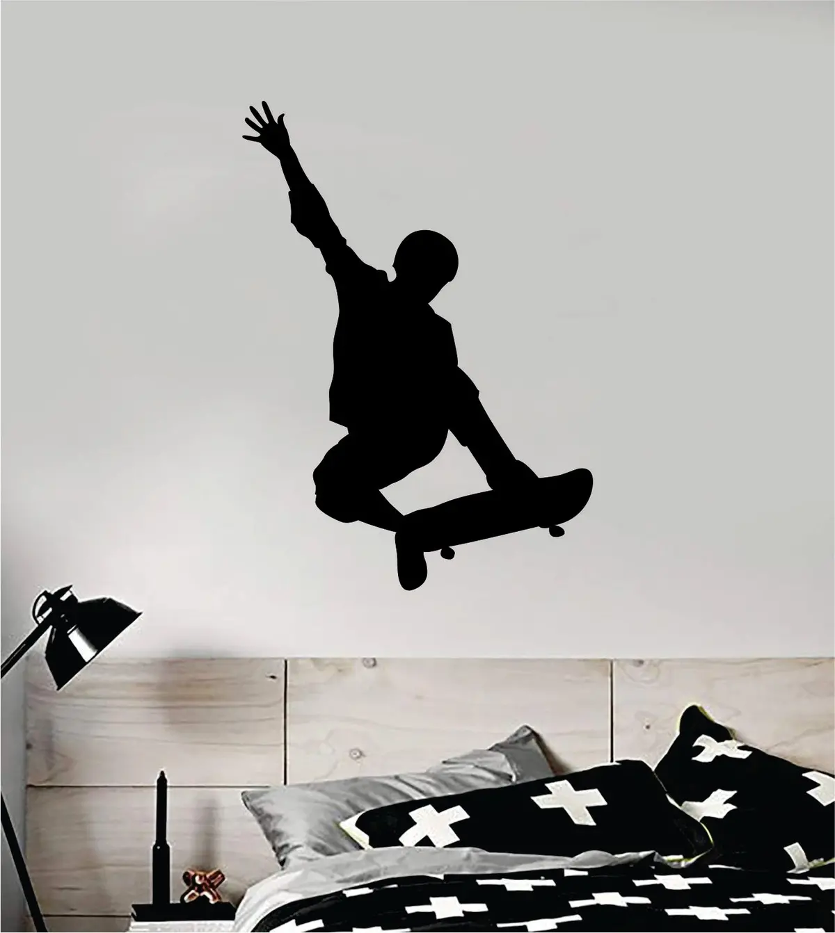 Skater Wall Decal Decor Sticker Vinyl Art Bedroom Room Teen Sports Skating Skating Skate Skateboard Kids Boys 1