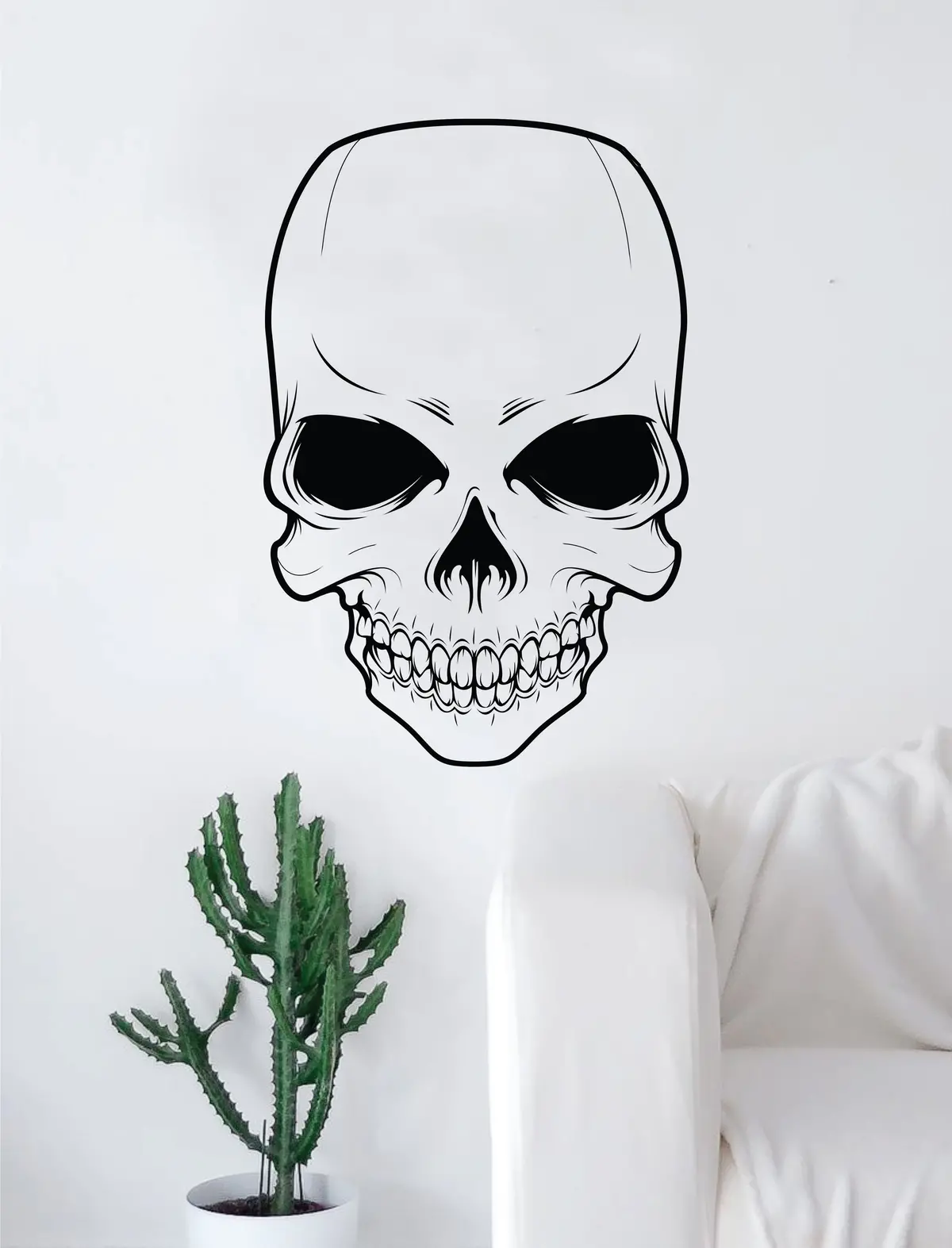 Skull V5 Decal Sticker Wall Vinyl Art Decor Home Living Room Bedroom Skeleton Halloween 1