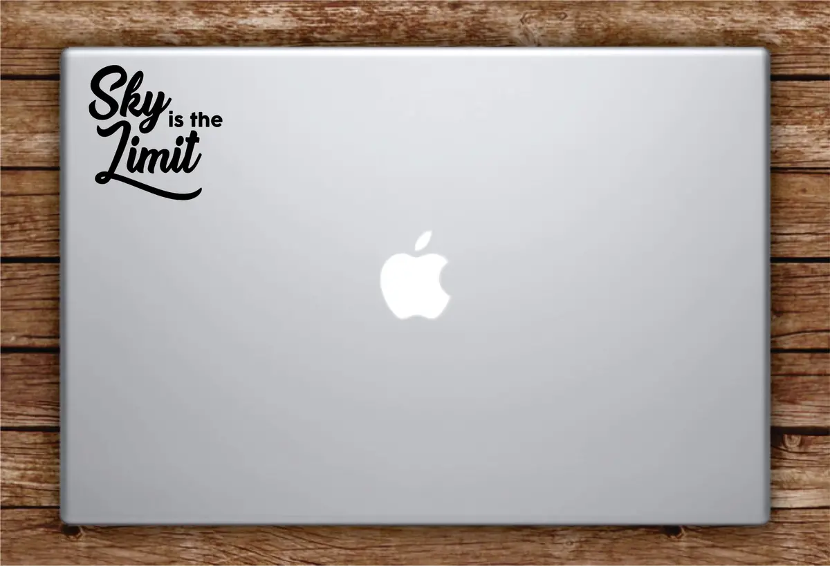 Sky Is The Limit Laptop Apple Macbook Car Quote Wall Decal Sticker Art Vinyl Inspirational Music Rap Hip Hop Lyrics 1