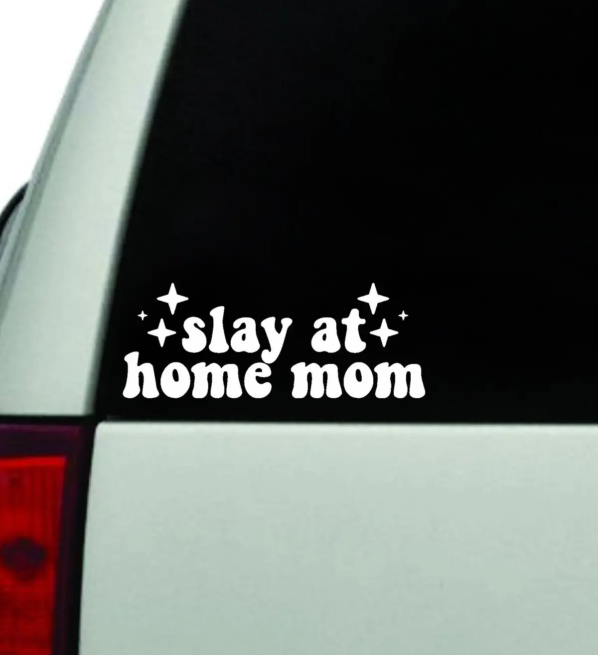 Slay At Home Mom V2 Car Decal Truck Window Windshield Jdm Bumper Sticker Vinyl Quote Boy Girls Funny Mom Milf Women Trendy Cute Aesthetic 1