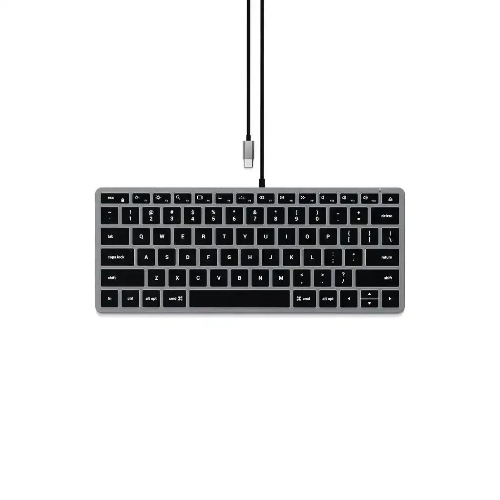 Satechi - Slim W1 Wired Backlit Keyboard - Klawiatura Z Podświetleniem 1