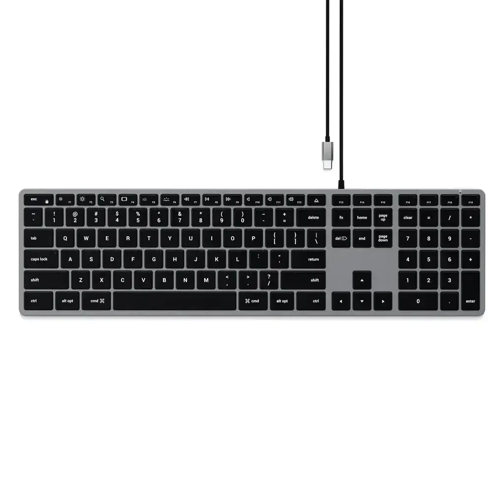 Satechi - Slim W3 Wired Backlit Keyboard - Klawiatura Z Podświetleniem 1
